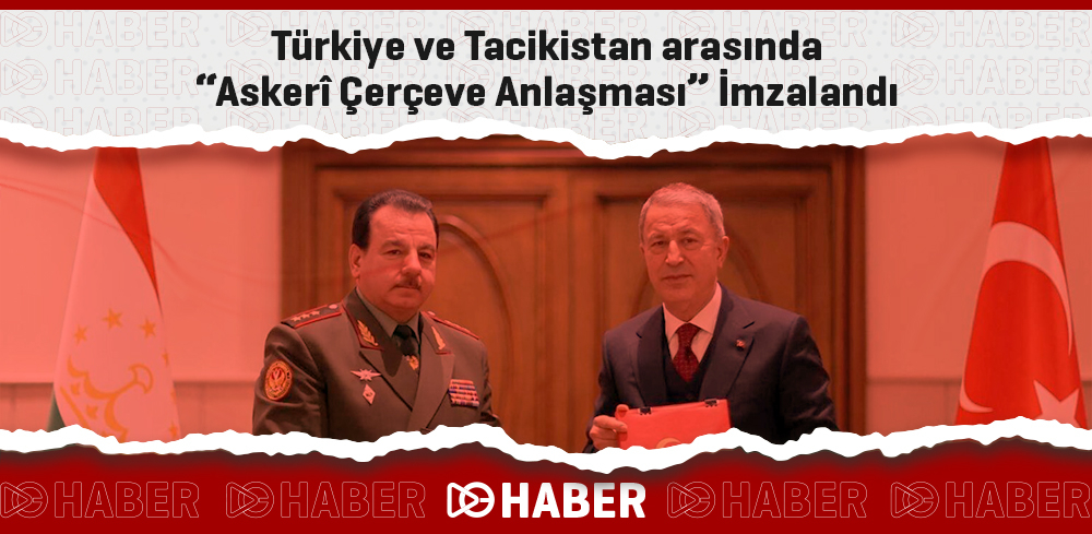 Türkiye ve Tacikistan arasında “Askerî Çerçeve Anlaşması” İmzalandı