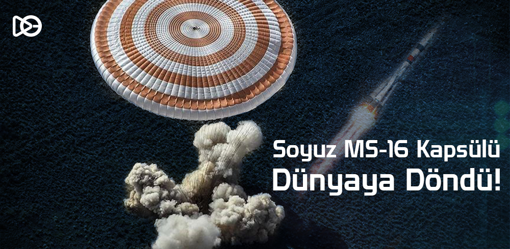 Soyuz MS-16 Kapsülü Dünyaya Döndü!